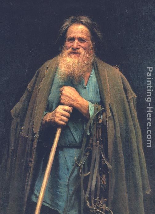 Ivan Nikolaevich Kramskoy Peasant Holding a Bridle